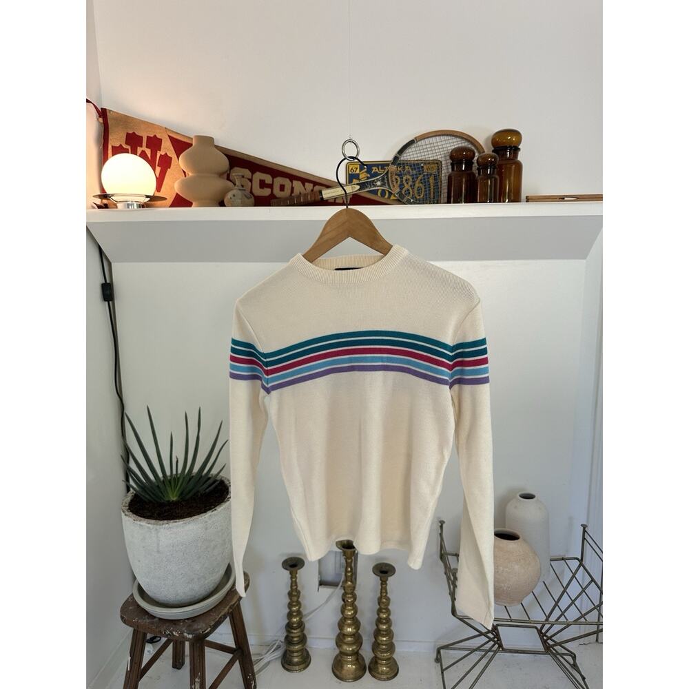 Vintage 1980s Ossi Skiwear Wool Sweater Women's Medium